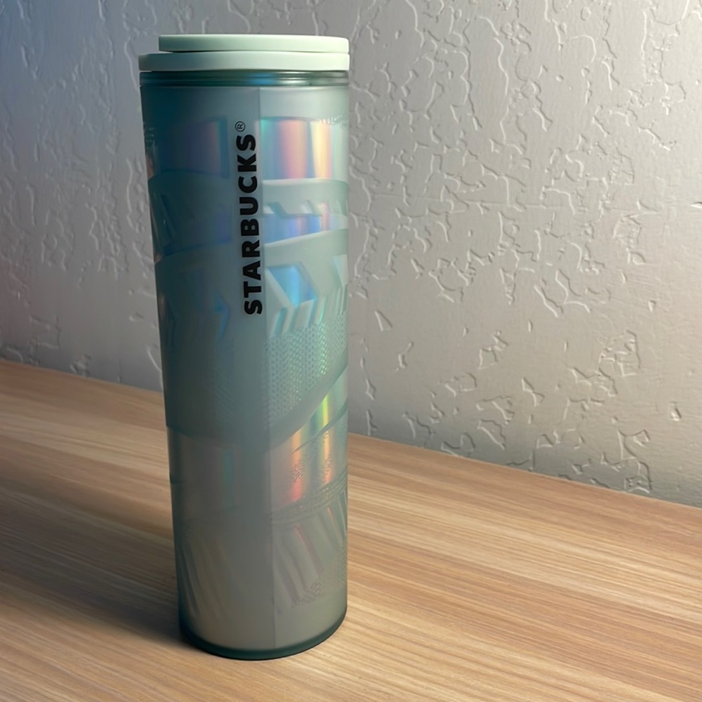 Starbucks Christmas 2022 Mint Green Plastic 16 oz Coffee Tumblr